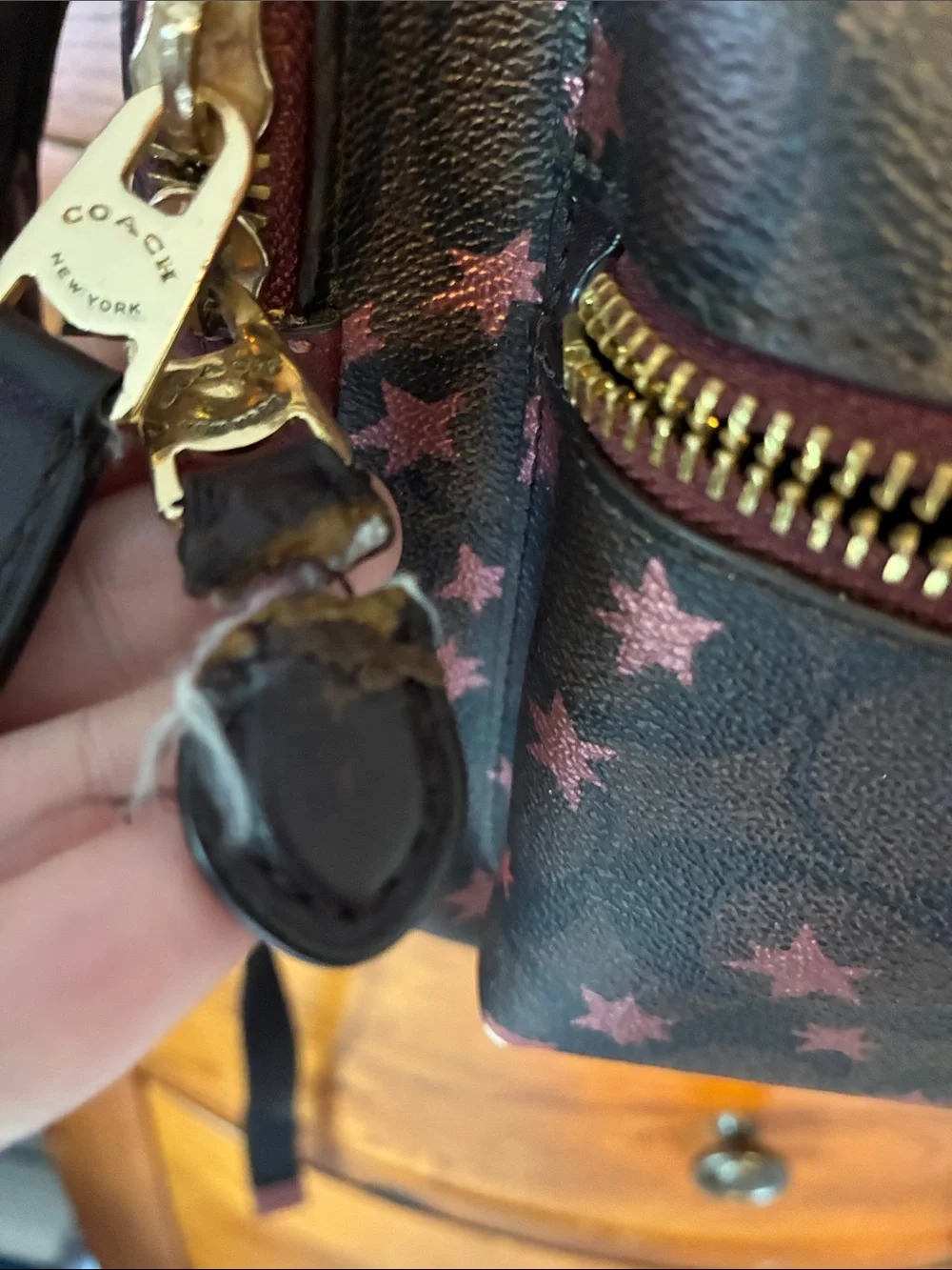 Coach backpack brown